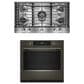 KitchenAid 2-Piece Kitchen Package with Black Ore 30" Smart Single Wall Oven and Stainless Steel 36" Gas Cooktop, , large