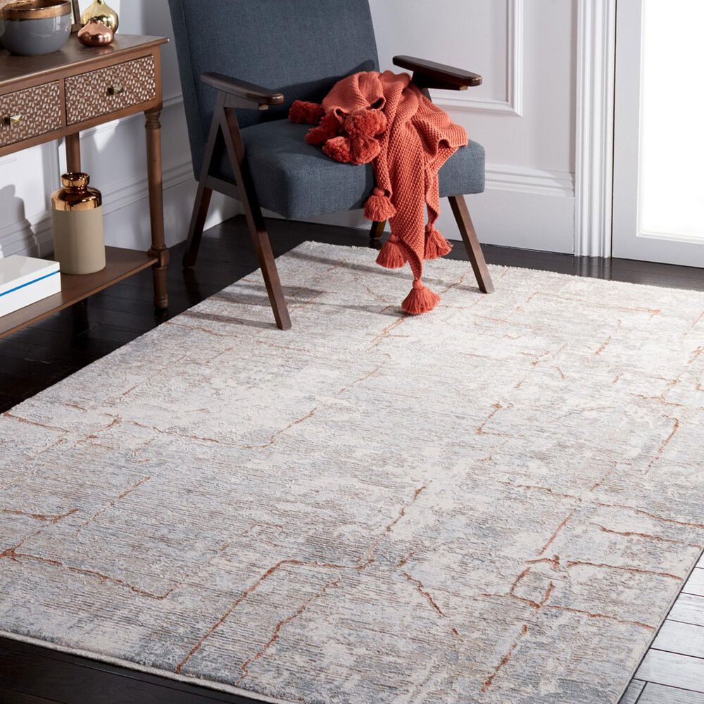 Safavieh Marmara MRM308B 8&#39; x 10&#39;1&quot; Beige, Blue and Rust Area Rug, , large