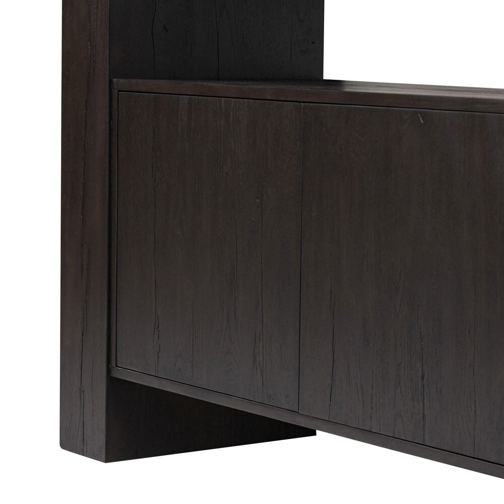 Four Hands Fisher 6-Shelf Bookcase in Smoked Black, , large