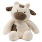 Lambs & Ivy Farmyard Friends Milkshake Cow Plush Toy in White and Brown, , large