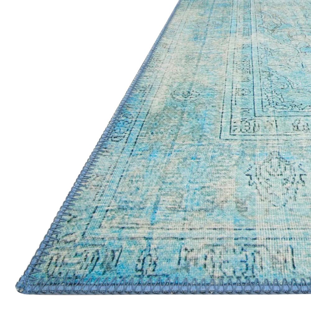 Loloi Loren LQ-08 3&#39;6&quot; x 5&#39;6&quot; Aqua Area Rug, , large
