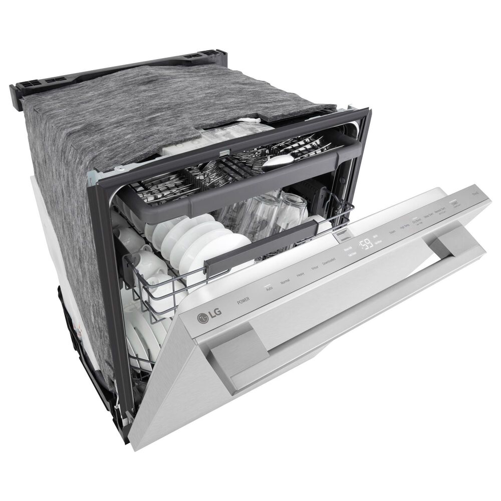 LG 24&quot; Built-In Bar Handle Dishwasher with SteamAssist in PrintProof Stainless Steel, , large