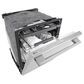 LG 24" Built-In Bar Handle Dishwasher with SteamAssist in PrintProof Stainless Steel, , large