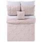 Pem America Arrow Pleated 8-Piece Full Bed in a Bag in Blush, , large