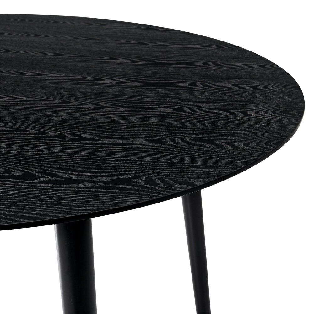 Blue River Arcadia and Juno 5-Piece 42&quot; Dining Set with Charcoal Cushion in Black, , large