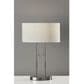 Adesso Duet Table Lamp in Brushed Steel, , large