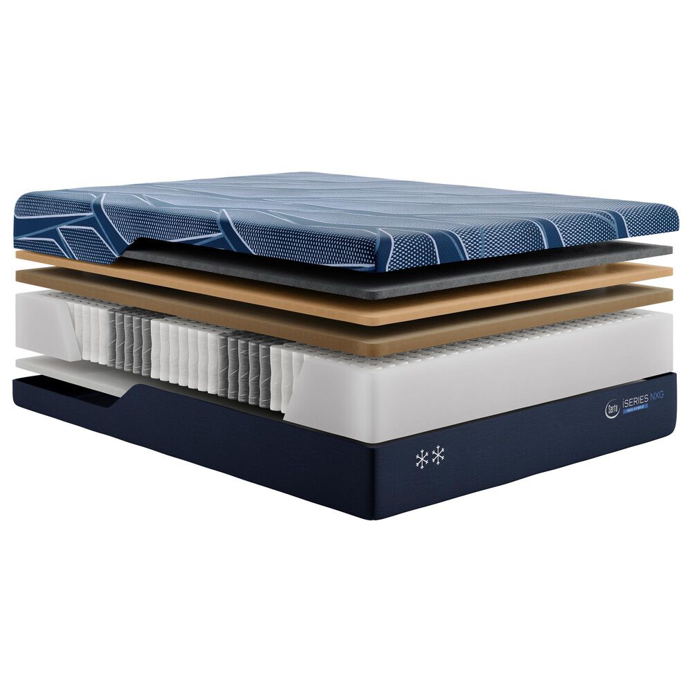 Serta iSeries NXG 2500 Hybrid Plush Twin XL Mattress with Low Profile Box Spring, , large