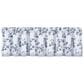 J. Queen New York Rialto 72" x 17" Window Straight Valance in White and French Blue, , large