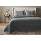 Ann Gish Rib 3-Piece Queen Coverlet Set in Slate, , large