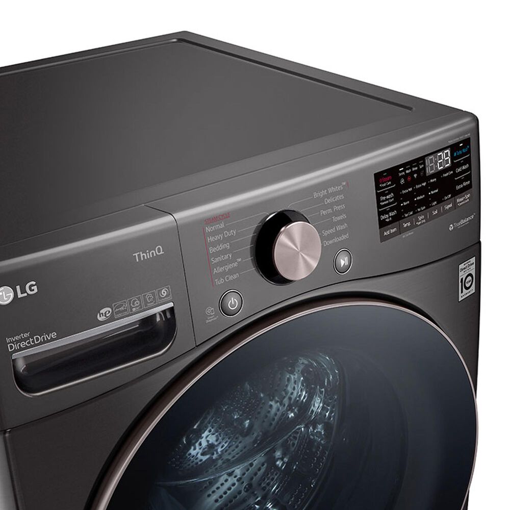 LG 4.5 Cu. Ft. Front Load Washer with TurboWash 360 in Black Steel, , large