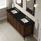 James Martin Kinnsden 72" Double Bathroom Vanity in Sable Oak with 3 cm Phantome Eclos Top and Rectangular Sinks, , large