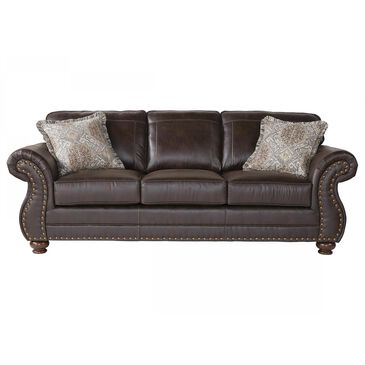 Hughes Furniture Stationary Sofa in Ridgeline Brownie, , large