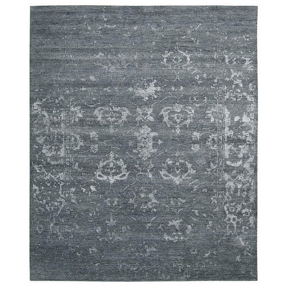 Nourison Silk Shadows 9"9" x 13"9" Blue and Stone Area Rug, , large