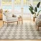 Nourison Positano Geometric Light Grey 8" x 10" Indoor/Outdoor Area Rug, , large