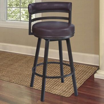 Blue River Madrid 26" Counter Stool with Brown Back and Seat in Auburn Bay, , large