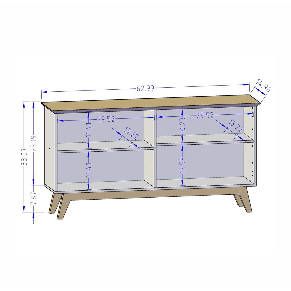Dayton Bradley 53.54&quot; Buffet Stand in Off White, , large