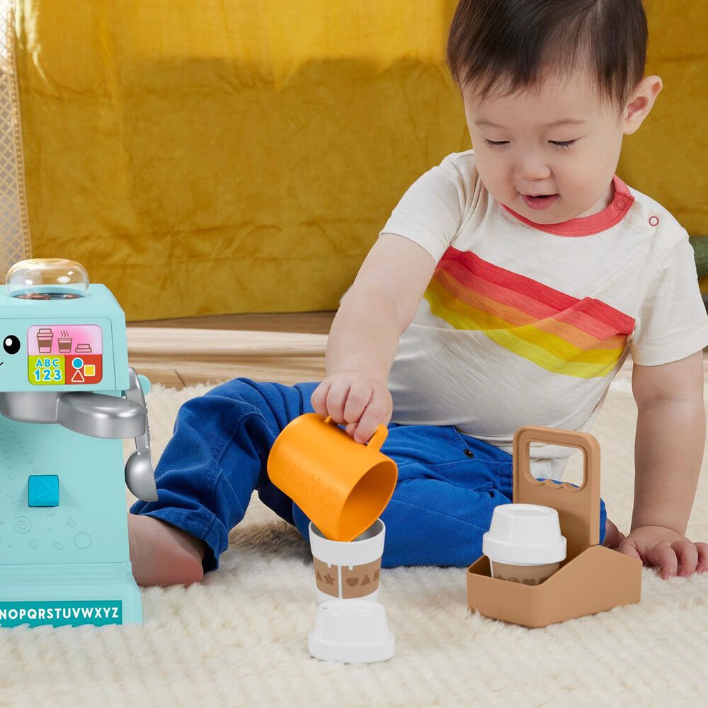 Fisher Price Laugh and Learn Learn and Serve Coffee Cafe Playset in Multicolor, , large