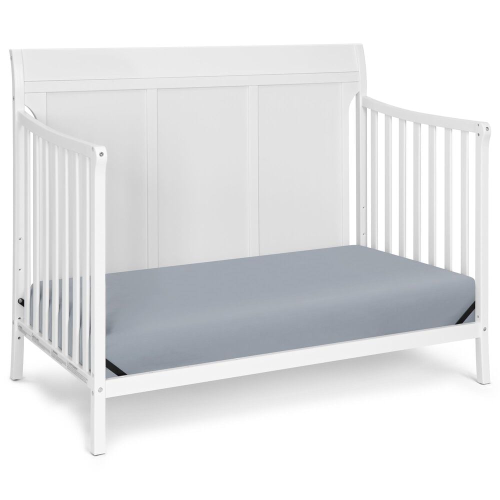 Hearth and Haven Shailee 4-In-1 Convertible Crib in White, , large
