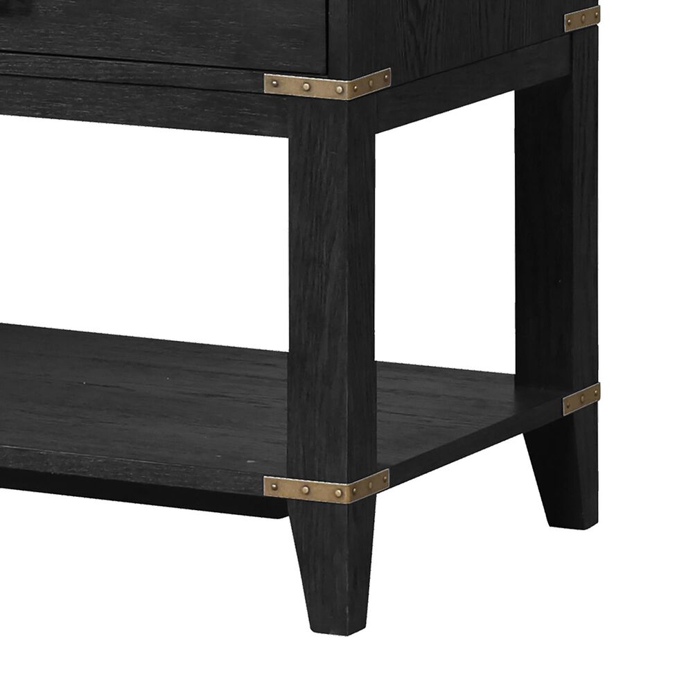 Lexora Home Norwalk 84&quot; Double Bathroom Vanity in Black Oak with White Carrara Marble Top and Rectangular Sinks, , large