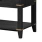 Lexora Home Norwalk 84" Double Bathroom Vanity in Black Oak with White Carrara Marble Top and Rectangular Sinks, , large