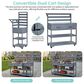 HOMLUX 62.3"" Outdoor Kitchen Island in Gray, , large