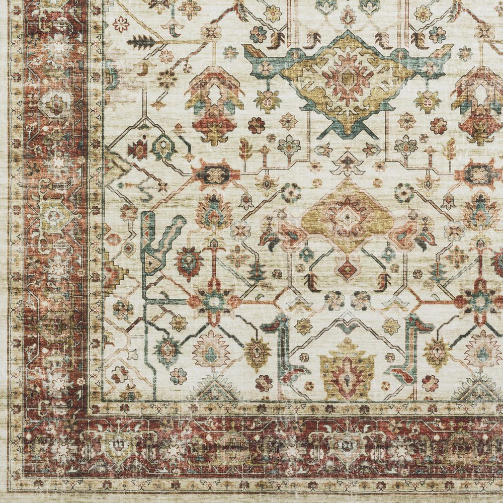 Oriental Weavers Sumter 2&#39; x 8&#39; Ivory and Red Runner, , large