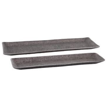 Ashley Garekton 2-Piece Tray Set in Antiqued Pewter, , large