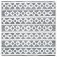 Safavieh Natura NAT479A 6" Square Ivory and Black Area Rug, , large