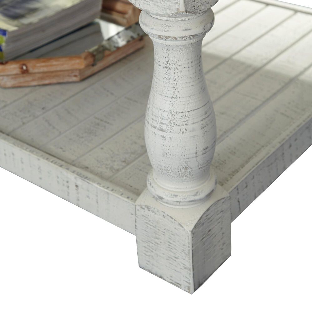 Ashley Havalance Lift Top Coffee Table in Weathered Gray and Vintage White, , large