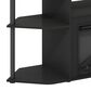 HOMLUX 47" Corner TV Stand with Electric Fireplace in Americano and Black, , large
