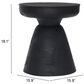 Zuo Modern Sage Table Stool in Matte Black/Black, , large