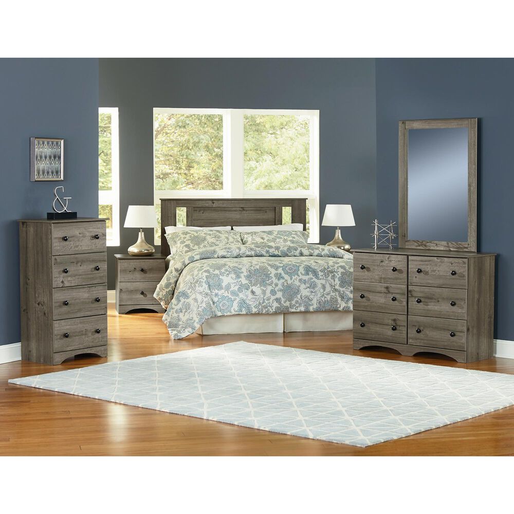 Lemoore Essential Full/Queen Headboard with Side Styles in Weathered Gray Ash, , large