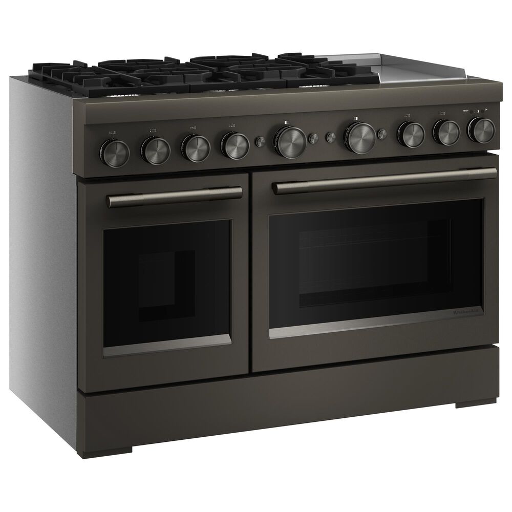 KitchenAid 6.3 Cu. Ft. Commercial-Style Dual Fuel Range in Black Ore, , large
