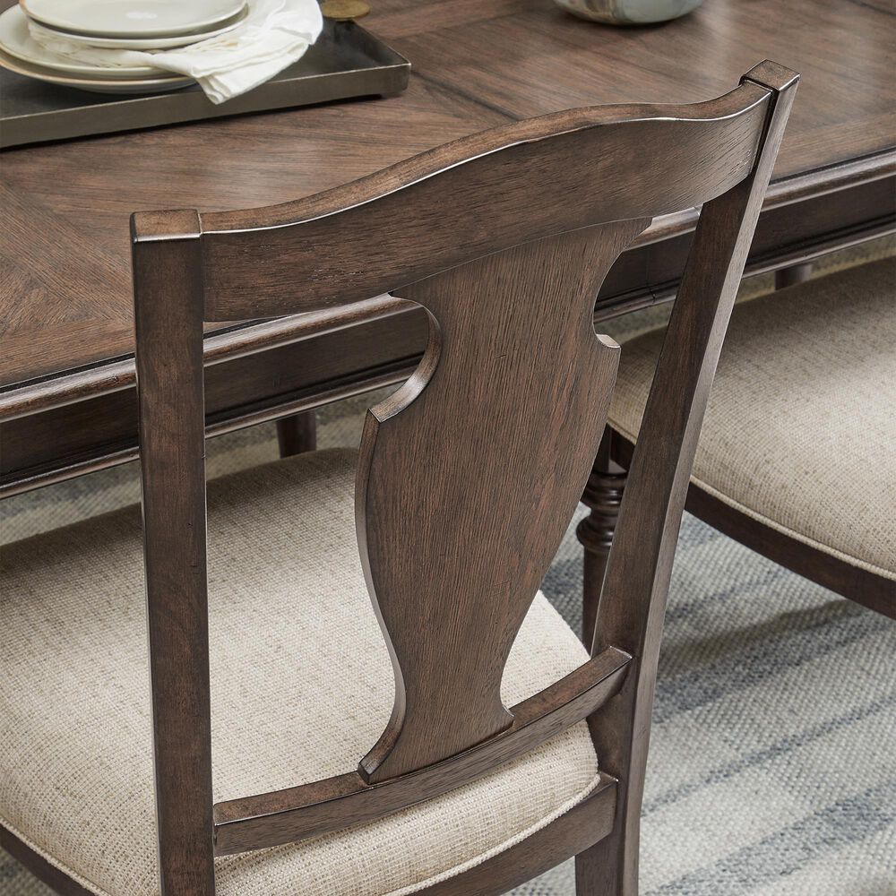 Chapel Hill Saddle Creek 7-Piece Rectangular Dining Set in Timber Brown, , large