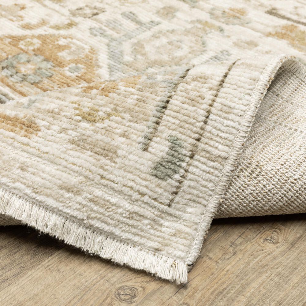 Oriental Weavers Lola LLA08 Blue and Beige 5'3" x 7'6" Area Rug, , large