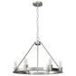 Hunter Saddlewood 6-Light Chandelier in Brushed Nickel, , large