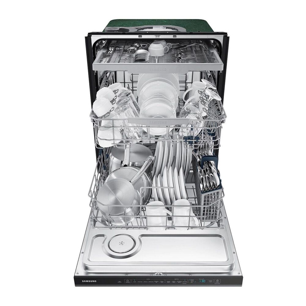 Samsung StormWash 48 dBA Dishwasher in Black Stainless Steel | Nebraska Samsung Stormwash 48 Dba Dishwasher In Black Stainless Steel