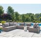 Ashley Bree Zee 7-Piece Outdoor Sectional in Brown, , large