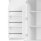 HOMLUX HOMLUX 71" Tall Kitchen Pantry Cabinet with 3 Pull Out Cabinet Organizers, Farmhouse Embossed Texture Storage Cabinet with 6 Door Shelves, 2 Drawers, Freestanding Cupboard for Kitchen, Dining Room White, , large