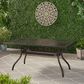 Hearth and Haven Phoenix Outdoor Rectangular Dining Table in Bronze - Table Only, , large