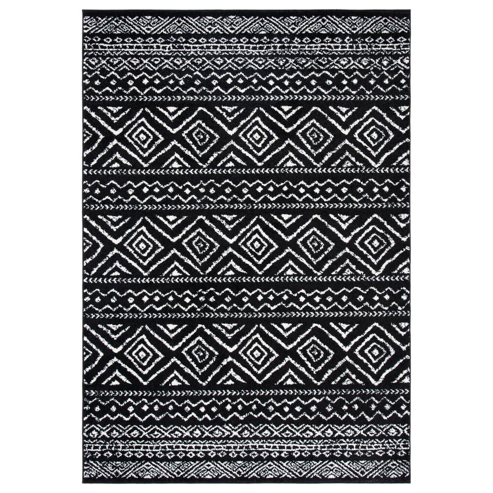 Safavieh Tulum TUL267Z 8" x 10" Black and Ivory Area Rug, , large