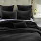 HiEnd Accents Stonewashed Velvet Full/Queen Quilt in Black, , large
