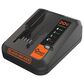 Black & Decker 20V Max 2 Amp Battery Charger in Black and Orange, , large