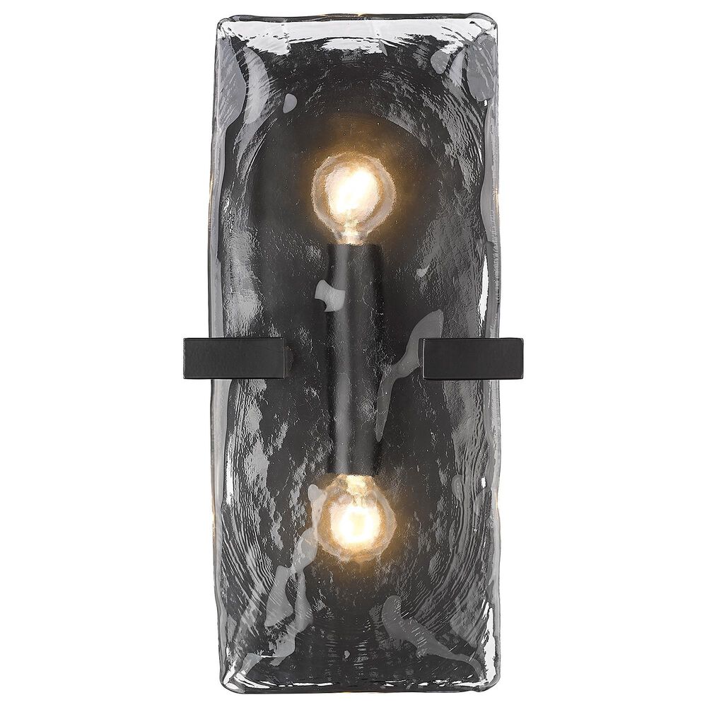 Golden Lighting Aenon 2-Light Wall Sconce in Matte Black, , large