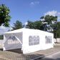 HOMLUX 10" x 20" Outdoor Canopy Gazebo with Sidewalls for Party in White, , large