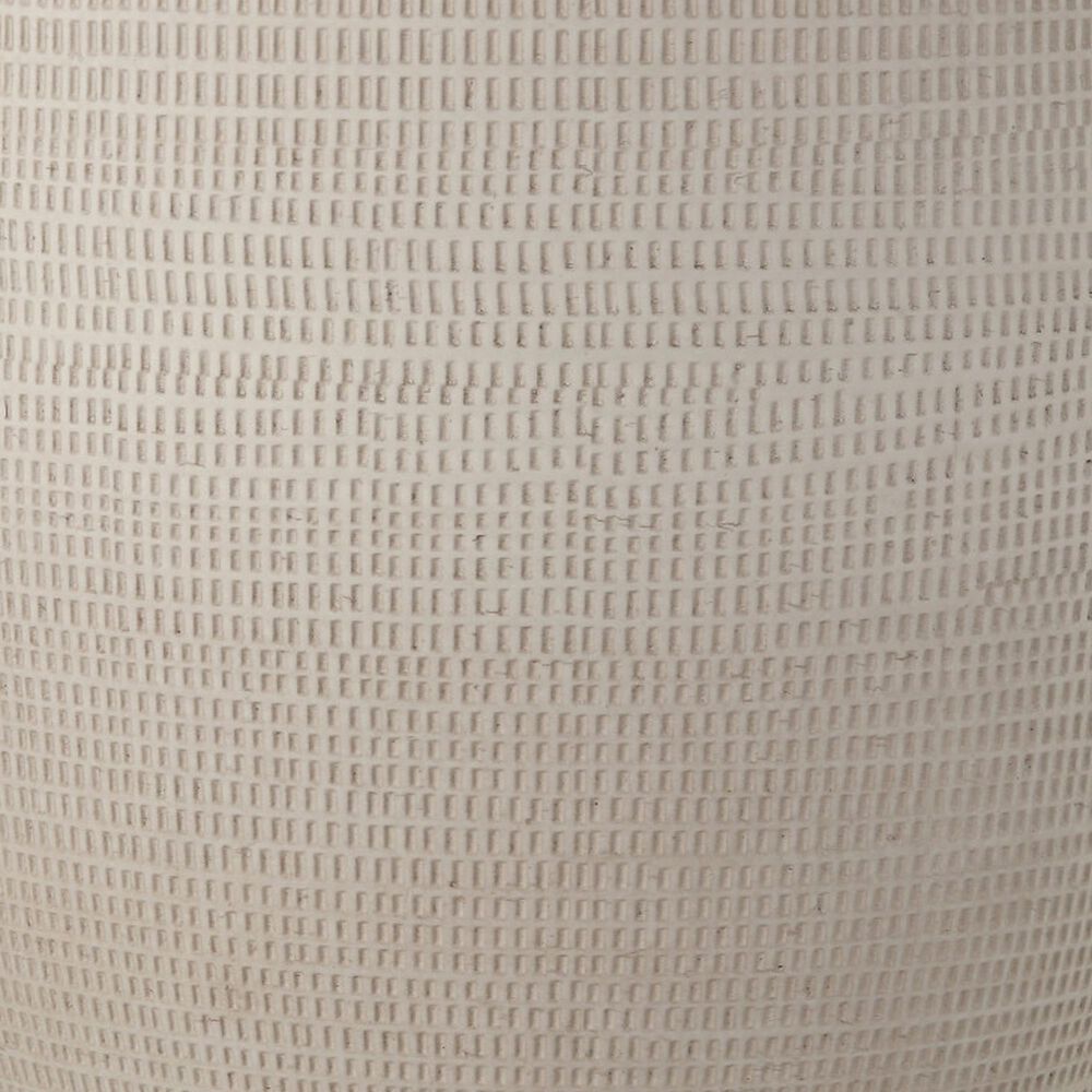 Creative Coop Coastal Embossed Textured Stoneware Planter in Matte White, , large