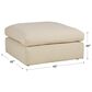 Ashley Elyza Oversized Accent Ottoman in Linen, , large