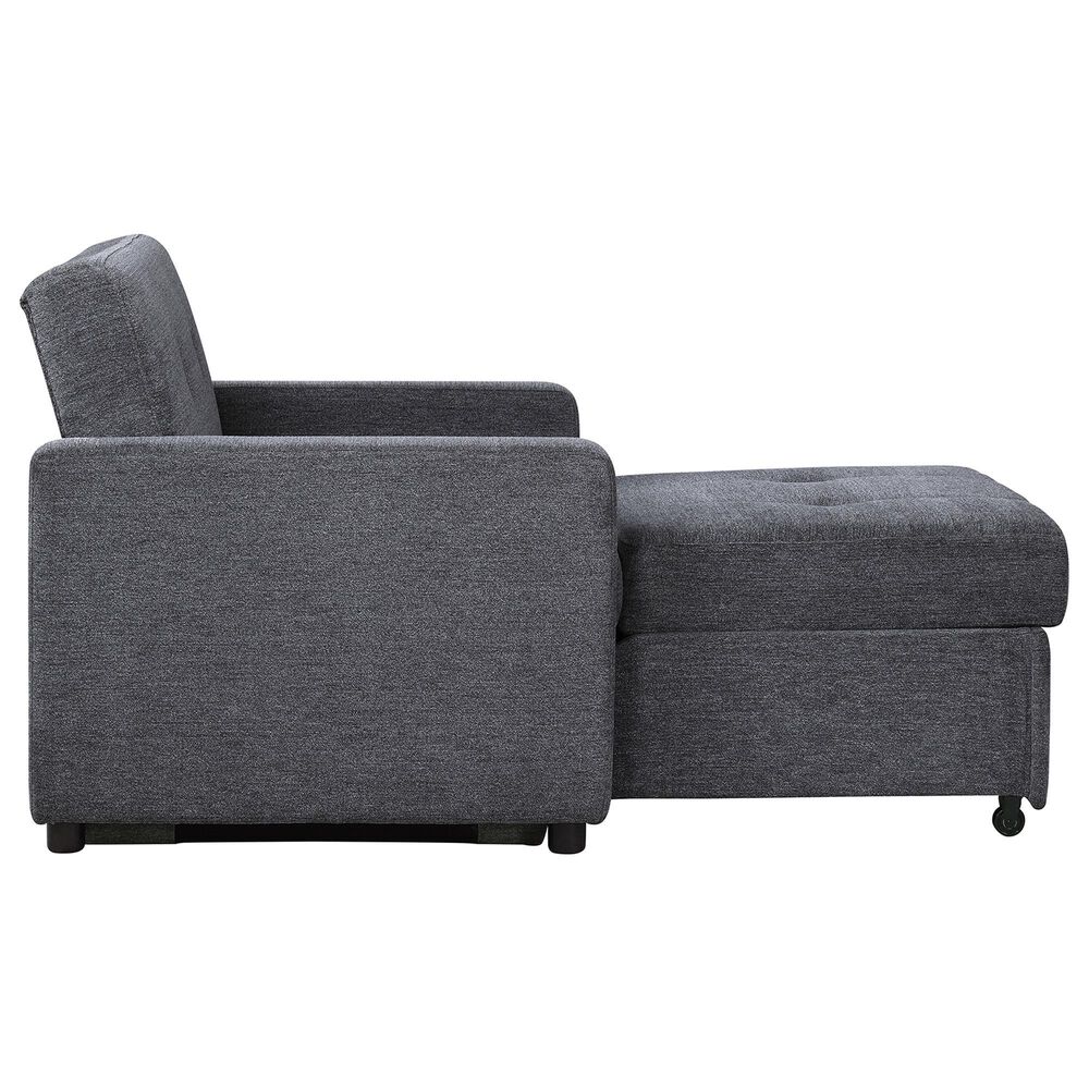 Steve Silver Convertible Sleeper Chair in Gray, , large