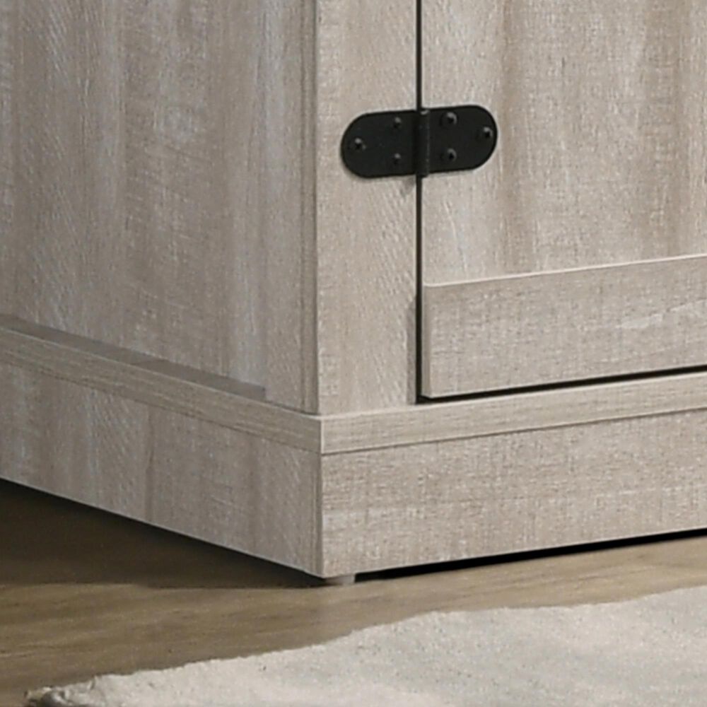 HOMLUX 58" TV Stand with Barn Cabinets and Open Shelves in Dusty Gray, , large