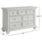 Oxford Baby Weston 2-Piece Crib and Dresser Nursery Set in Midnight Slate, , large